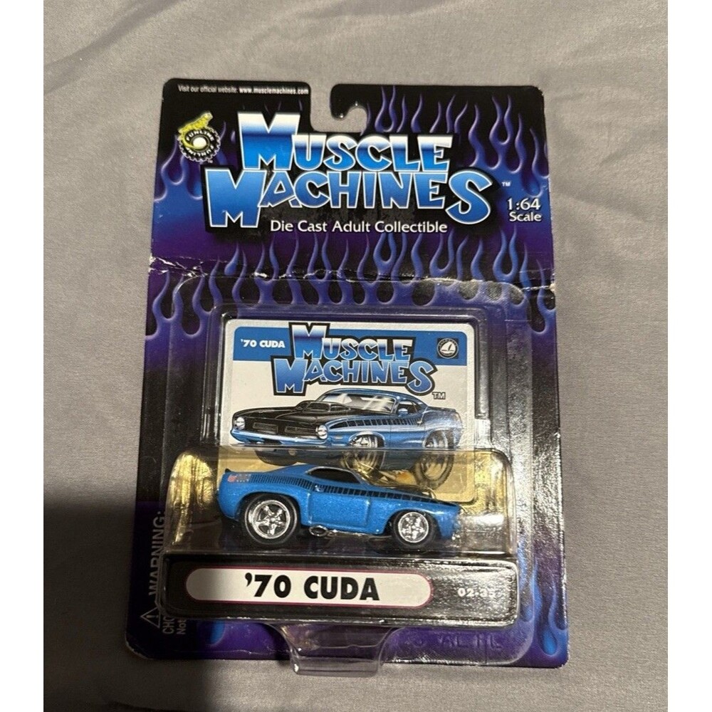 '70 Plymouth Cuda 02-35 Muscle Machines 1:64 Die-Cast